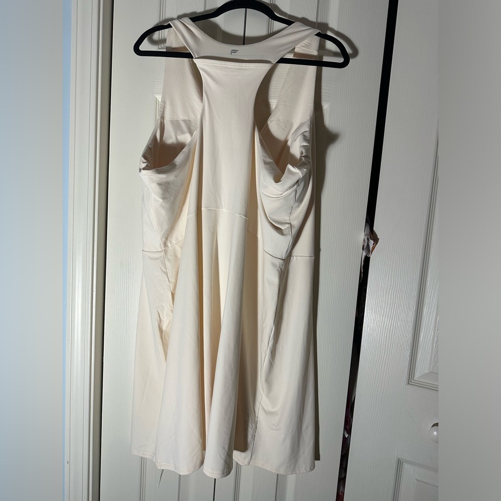 Fabletics Cream Backless Dress - Picture 2 of 5